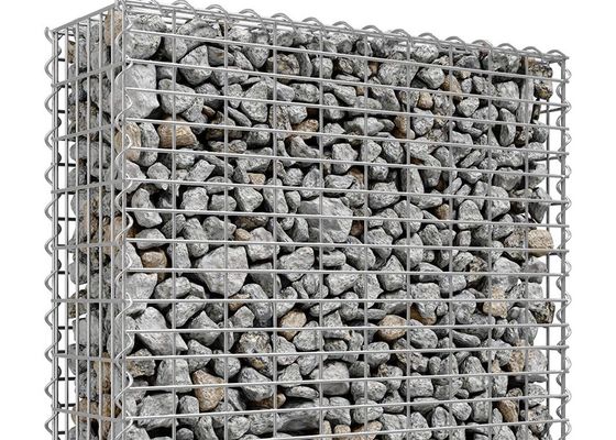 Lồng đá mạ kẽm nhúng nóng Hộp Gabion hàn Độ dày dây 4mm