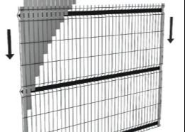 Thiết kế 3d 60x60mm Curved Metal hàng rào cho vườn