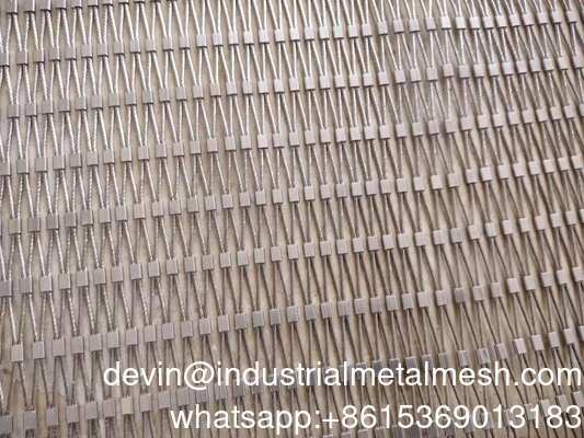 Thép không gỉ 304/316 7 * 7 Zoo Wire Mesh hàng rào Green Wall Mesh Safety Net Stainless Steel Rope Mesh