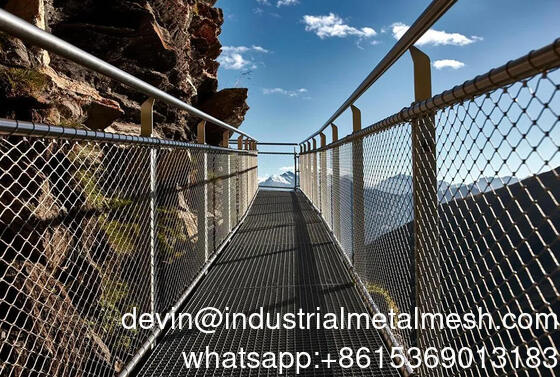 Thép không gỉ Sở thú Sợi dây rào lưới cho chim hầm chim