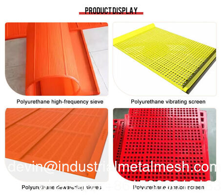 Lưới sàng căng polyurethane lưới thép cho bộ phận thiết bị khai thác & dầu khí cho Máy móc & Thiết bị