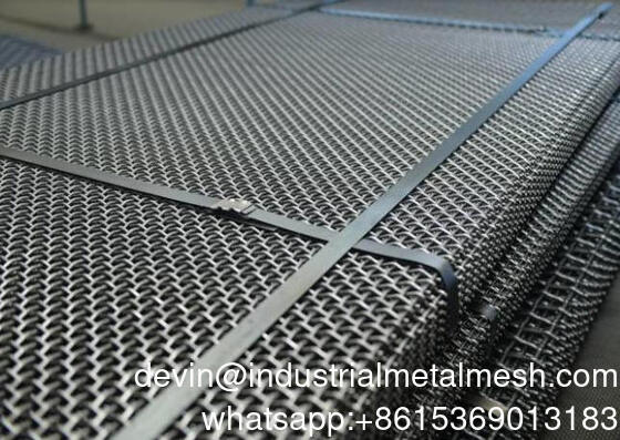 65mn Vibration Screen Mesh Panel 30m X 2m Đối với sàng lọc tập hợp