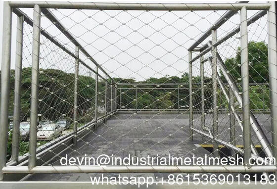 Stainless Steel Rope Mesh Balustrade Flexible Rope Net Fence for Sale