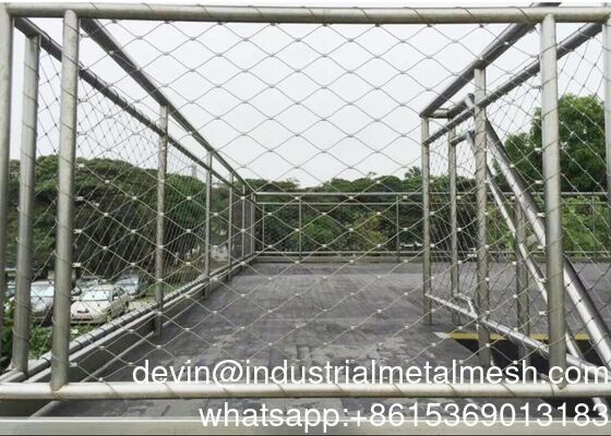Stainless Steel Rope Mesh Balustrade Flexible Rope Net Fence để bán