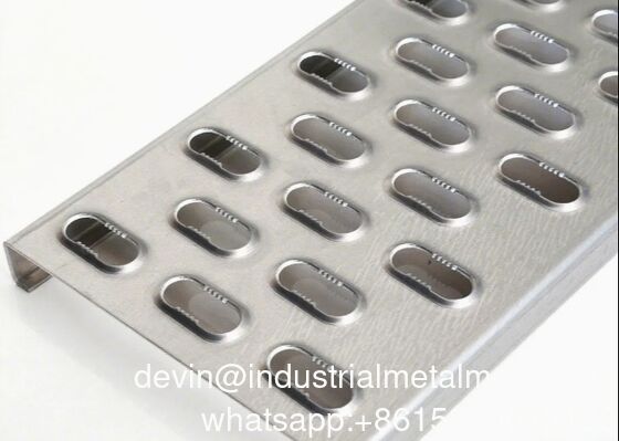 Bảng kẽm ốc nắm giữ hình bầu dục Đứng làm việc nền tảng lối đi an toàn lưới