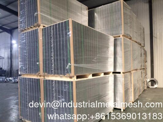 3.4mm Wire * 15X15cm Mesh * 2.15 * 6 M Black Welded Wire Mesh Panel cho Canada