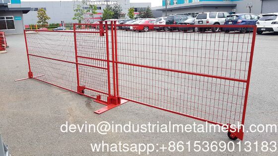 1,8m x 2,9m Canada Xây dựng Tấm hàng rào tạm thời 3mm Pvc