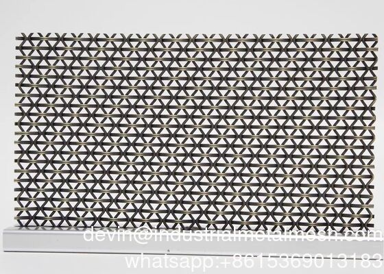 Quảng trường lỗ Crimped trang trí Woven Wire Mesh cho tủ