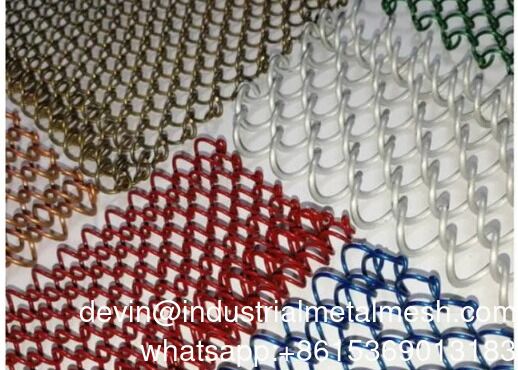 Đồng trang trí thời trang Wire Mesh Mesh Partitions rèm vải thép không gỉ