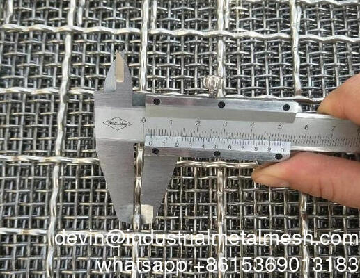 Manganese chất lượng cao rung màn hình Crimp lưới sợi mỏ rung cọ cát