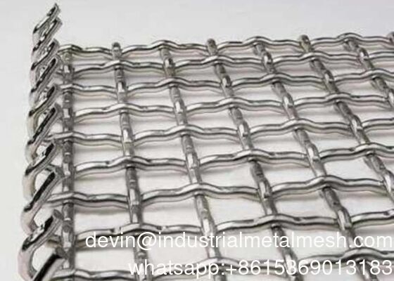 Ss 304 316 316L 321 Crimped Mesh cho mỏ than rung màn hình Crimped Wire Mesh