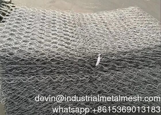 Gabion thép mạ kẽm carbon thấp cho dự án thủy lợi