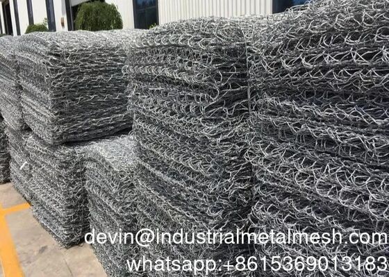 Gabion thép mạ kẽm carbon thấp cho dự án thủy lợi