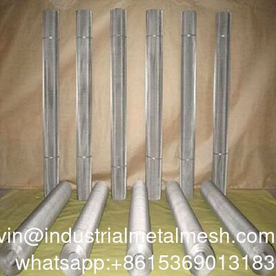 Lưới thép không gỉ dệt chéo tùy chỉnh cỡ lớn trơn 304 316