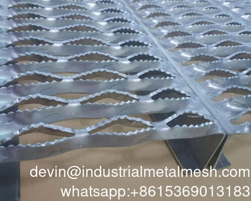 Tấm lưới chống trượt Tec-Sieve/Tấm lưới lối đi kim loại đục lỗ/Tấm lưới hành lang an toàn