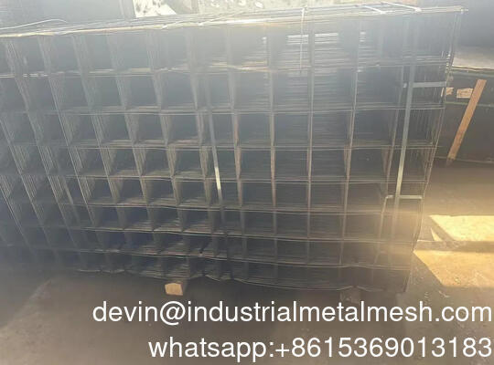Tấm lưới thép hàn dày 5ftx10ft, lỗ mở lớn, màu đen, ủ mềm