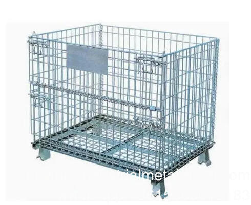Container lưới thép mạ kẽm cho pallet thép trong kho