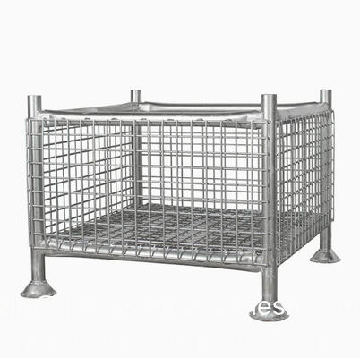 Galvanized Steel Metal Wire Mesh Storage Cage with Load Capacity 1 Ton