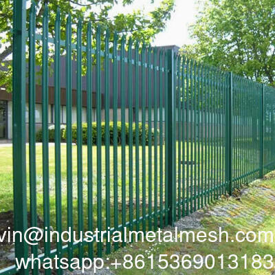 Cửa hàng cọc thép màu đen trang trí hàng rào hàng rào cho đồ trang trí ngoài trời Sản phẩm kim loại