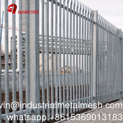 Vào thép được xử lý kỹ lưỡng hàng rào Palisade hàng rào an ninh ngoài trời cho trang trí vườn