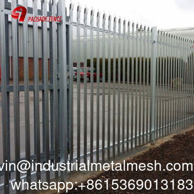 Palisade hàng rào đắm nóng tấm kim loại kẽm hàng rào thép châu Âu