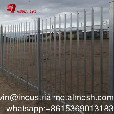 Tùy chỉnh giá nhà máy chất lượng cao thép curved top galvanized bột phủ lợp hàng rào an ninh