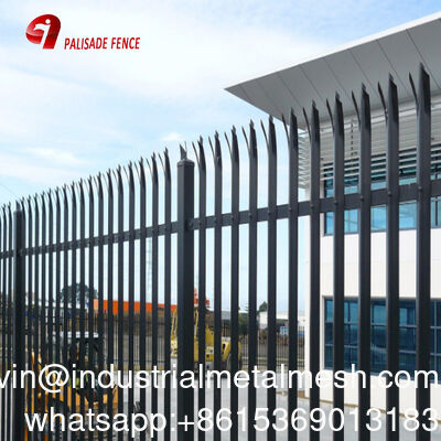 Panel hàng rào thép mạ kẽm sơn tĩnh điện công nghiệp thiết kế bán buôn cho sân vườn ngoài trời