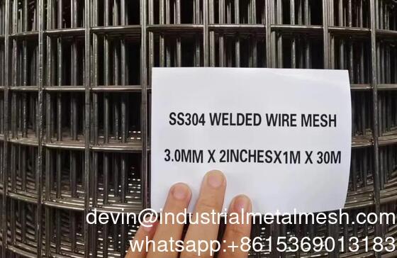 Stainless Steel Welded Wire Mesh Panel and Rolls