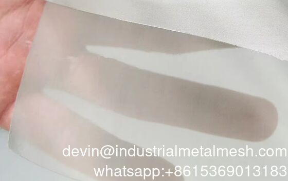 Vải lưới thép không gỉ dệt cơ khí 265 mắt lưới 304/316 dày 0.04mm