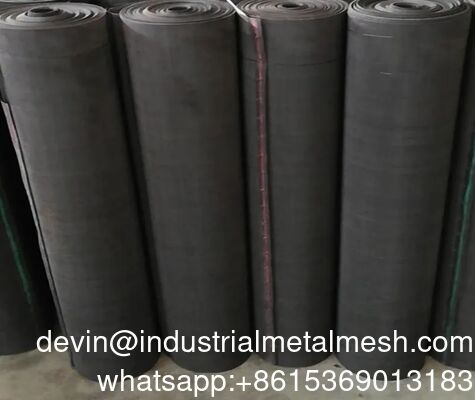 Lưới thép không gỉ dệt trơn 0.02-5.0mm Lưới thép mềm/Vải dây sắt đen