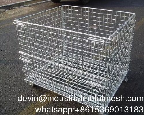 Thùng chứa thép xếp chồng để sử dụng và tổ chức công việc nặng