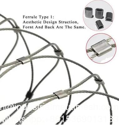Dải cáp dây thép thép không gỉ dệt bằng tay 304/316 linh hoạt