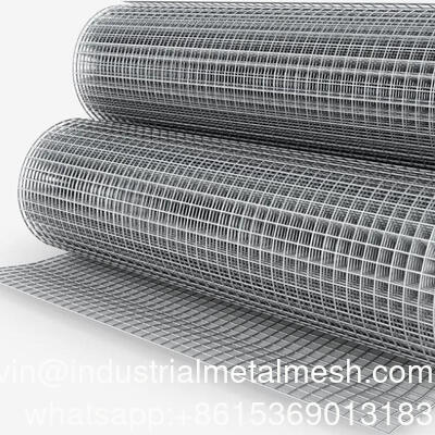 Hàng rào dây thép mạ kẽm PVC tráng lỗ vuông cuộn lưới thép hàn cho gà
