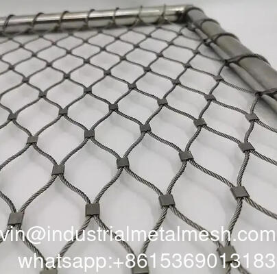 Lưới cáp/lưới dây thép không gỉ 304 316/Lưới dây xanh và lưới trang trí cho an ninh