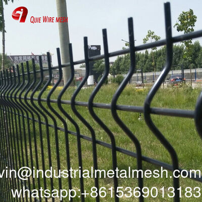 Powder Coated 3D Curved Welded Wire Mesh Fence Rust Resistant Weatherproof Durable Garden Fence Panel for Residential B