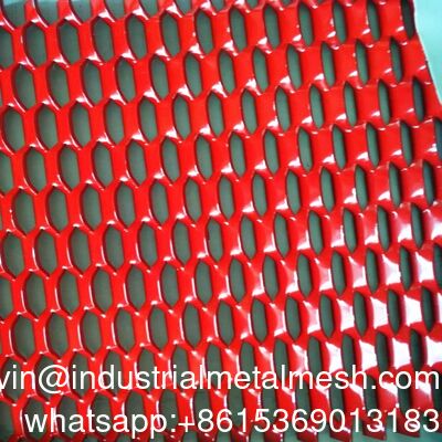 Màu xám nhôm mở rộng kim loại lưới cho tòa nhà mặt tiền