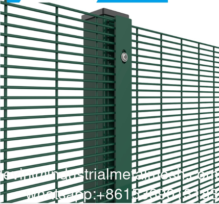 Bảng điều khiển hàng rào chống trèo bền vững 358 Lưới thép chống cắt bảo mật cao tùy chỉnh với tầm nhìn rõ ràng cho hệ thống bảo vệ chu vi nâng cao