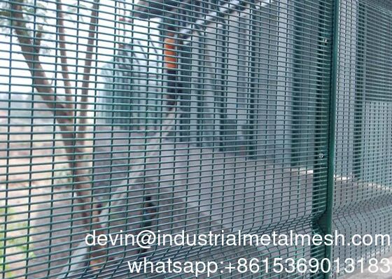 358 Security Fence Panel Anti Climb High Security Perimeter Fence Clear View Welded Mesh Fence System cho nhà tù công nghiệp