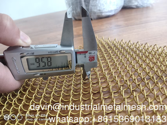 Vật liệu cơ sở Sợi thép 18ga * Vỏ bột tối hơn Kết thúc- Satin đồng hình xoắn ốc Màng trang trí Màng trang trí
