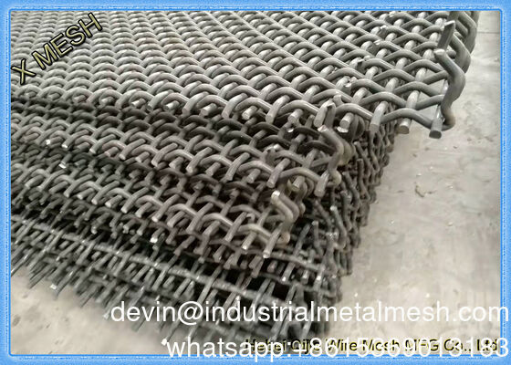 Mỏ sàng lọc dây dệt móc rung màn hình lưới cho mỏ đá