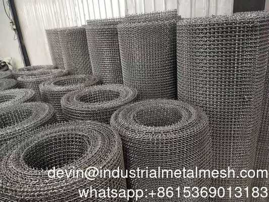 Tùy chỉnh thép không gỉ Crimped Wire Mesh khai thác mỏ