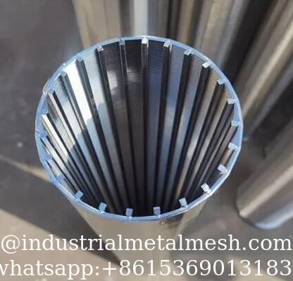 S32750 18S / Q35-12mm Profile Full Welded Wedge Wire Screen với Q35 Support Rod