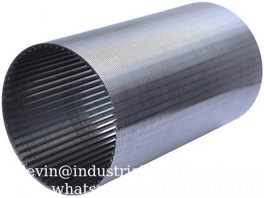 S32750 18S / Q35-12mm Profile Full Welded Wedge Wire Screen với Q35 Support Rod