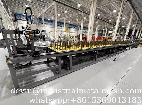 Đường dây sản xuất lưới sợi dây Putanka chống xe tăng hoàn toàn tự động
