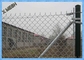 Vải đen liên kết hàng rào công nghiệp với cổng trượt nặng
