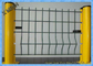 Hàng rào thép 3D phủ xanh PVC, hàng rào lưới 5.0mm