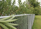 Hàng rào liên kết chuỗi vườn mạ kẽm / Pvc với lỗ kim cương