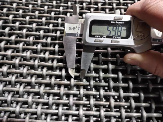 65mn 45 # Thép mangan cường độ cao Lưới sắt vuông có lỗ uốn