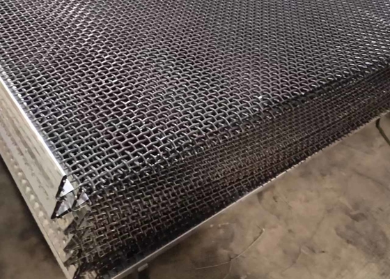 Khai thác và sàng lọc mỏ đá Màn hình rung Lưới phương tiện tự làm sạch