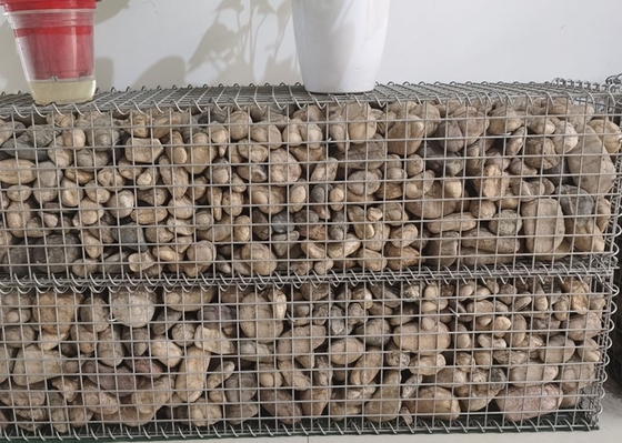 Rọ đá hàn lỗ vuông Dây thép mạ kẽm 2x1x1